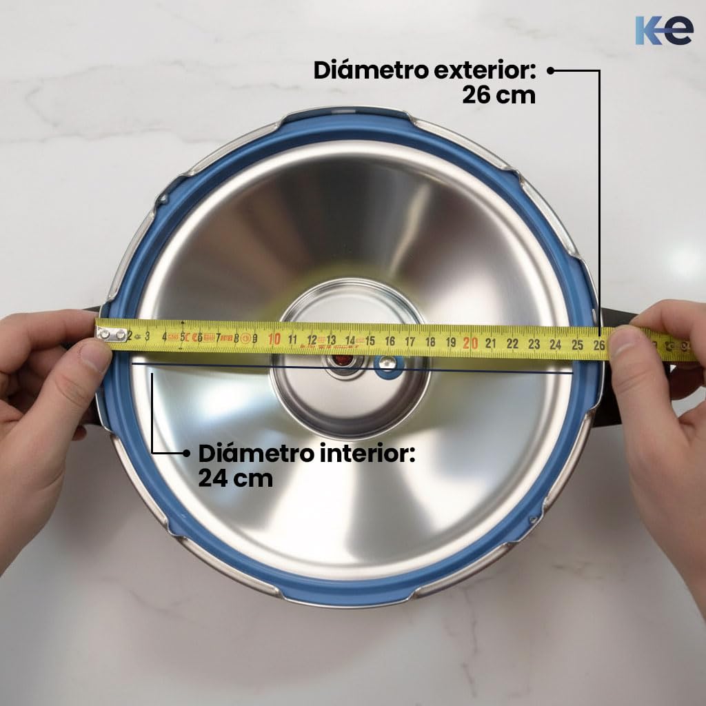 Anakel Home Duromatic gumowy zamiennik do garnków, kompatybilny z modelami Duromatic | oryginalna część zamienna, silikon, Ø24 cm