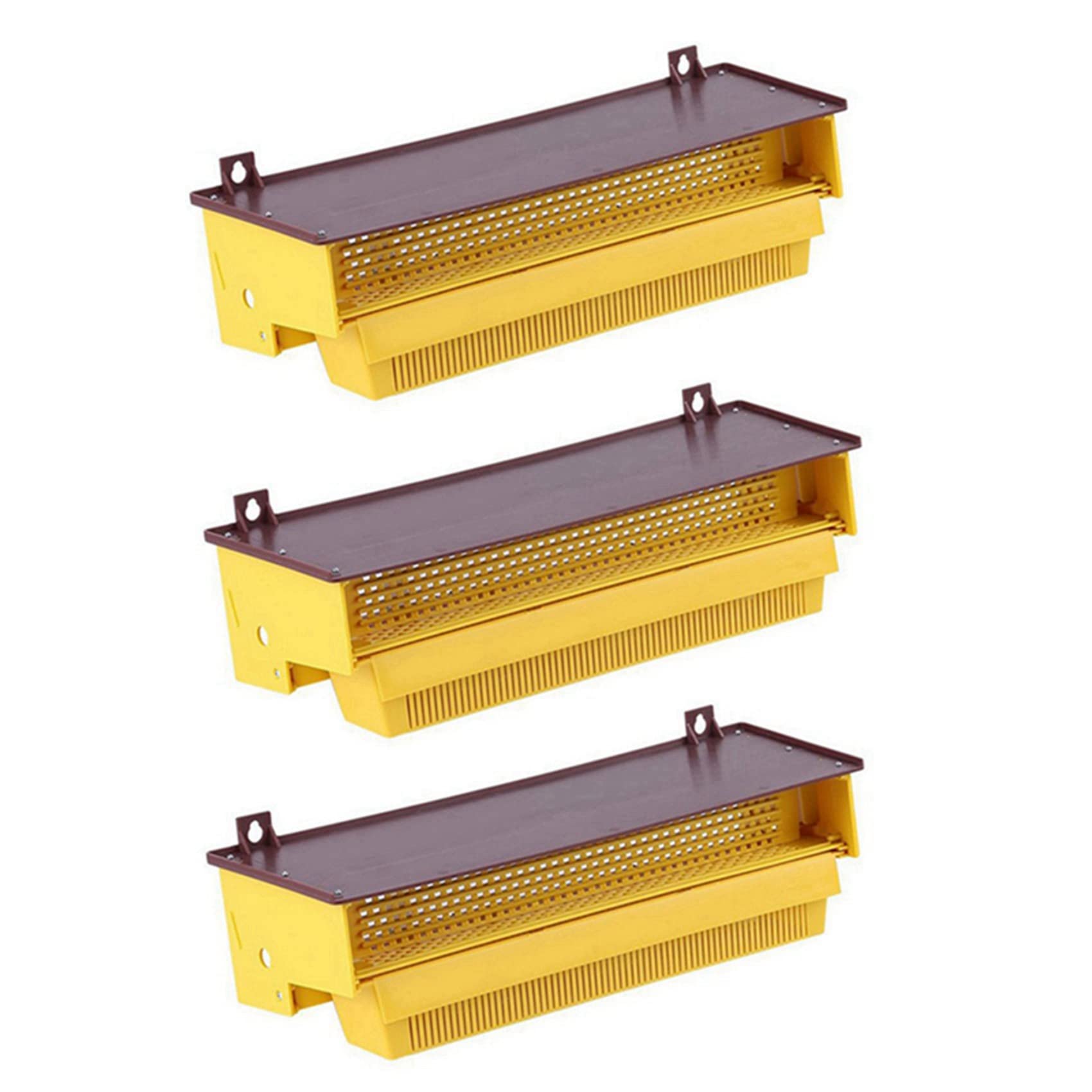 Jnchdghwa Yellow 3X Plastic Pollen Trap Bee Keeping Tools Tray Entrance Pollen Collector Beekeeper Beekeeping Supplies Tools