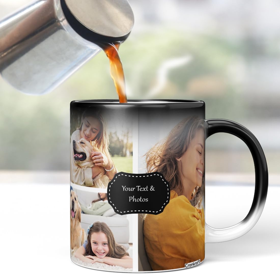 Cronkraft Ceramic Personalized Gift Custom Photo Quote Black Magic Mug For Mother Day Gift For Mother Birthday Gifts Mom Birthday Gifts Mammy Gifts Mammy Gift Mom Gift Parents Gift -325 Ml (B0D1N4XFPS) Amazon Price History, Amazon Price Tracker