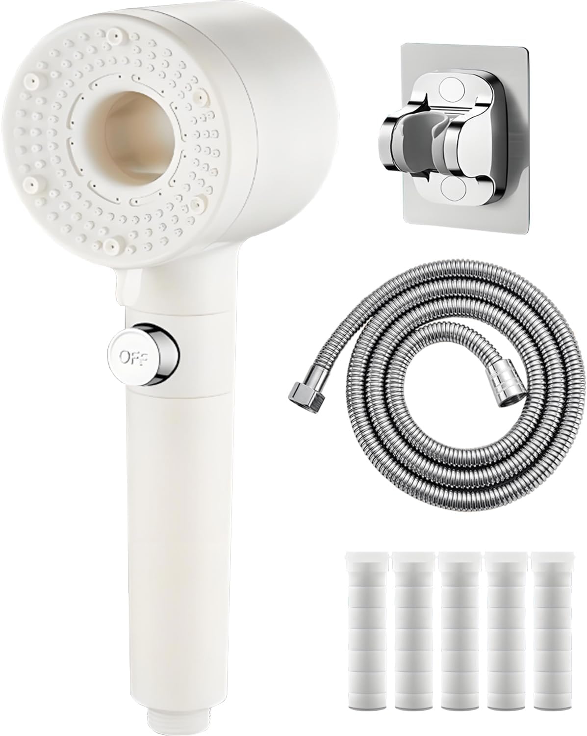 シャワーヘッド 節水増圧 節水 増圧 マイクロナノバブル 塩素除去 5段階モード 高水圧 高洗浄力 ミスト肌ケア 保湿美肌美髪 毛穴汚れ除去 :  KuKuYa - 通販 - Yahoo!ショッピング 節水シャワーヘッド　水圧5段階　塩素除去