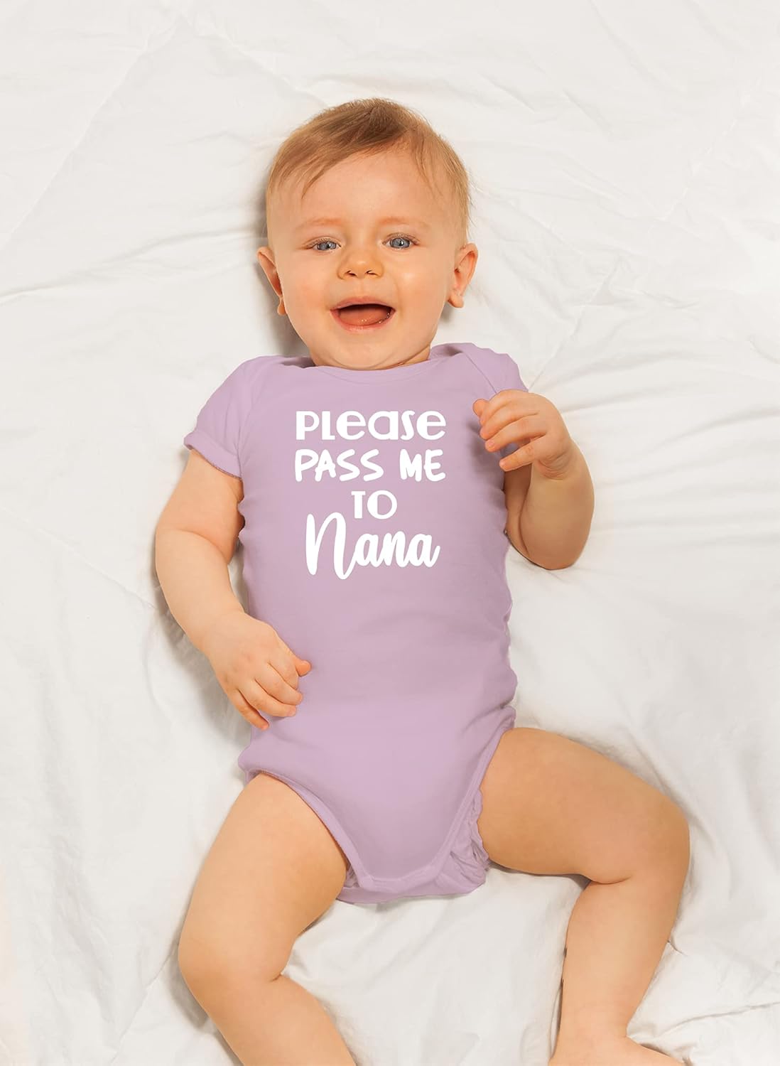 CBTwear Please Pass Me to Nana - Baby Clothes - Funny Newborn Bodysuit Outfits for Boys and Girls - Image 5