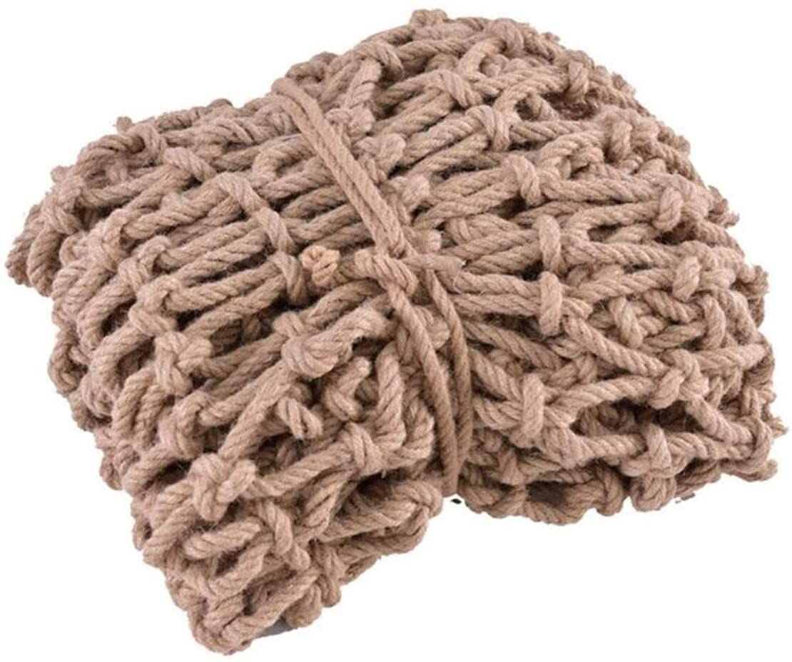 Filet de corde de chanvre 3x4,8m extérieur pour sécurité enfants et barrière de jardin décorative