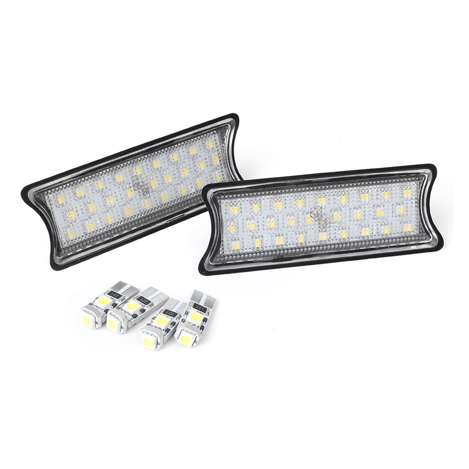 XENITE Luce Targa Posteriore 2Pcs Auto Dome Overhead Luce di Lettura Celling Tetto Lampada Interni SMD Luci A LED per 1 5 7 Serie E60 E65 E87