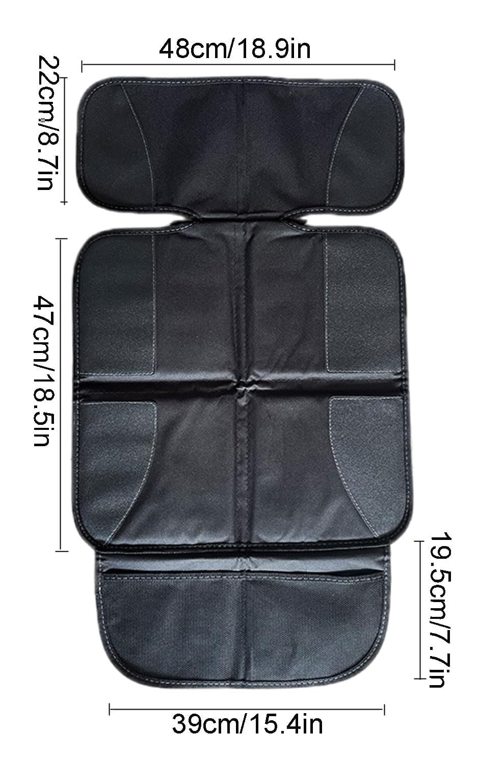 MINZHI Funda para Asiento Trasero, con Bolsillos de Malla, Protector de Asiento de Coche, Protector de Asiento, Protector de Asiento para Coche, Adecuado para Usar en los Asientos Traseros.