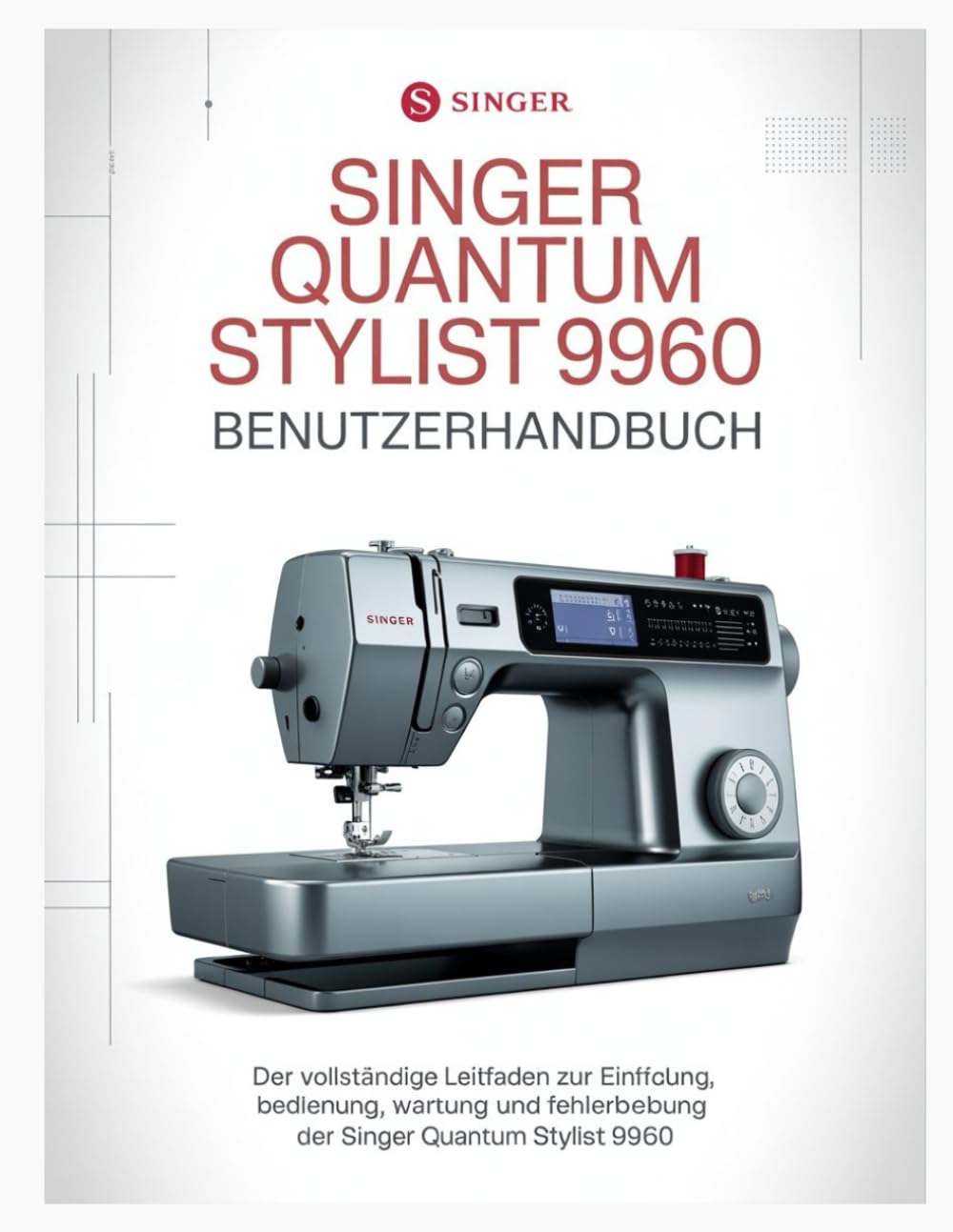 Singer Quantum Stylist 9960 Benutzerhandbuch: Der vollständige Leitfaden zur Einrichtung, Bedienung, Wartung und Fehlerbehebung der Singer Quantum Stylist 9960