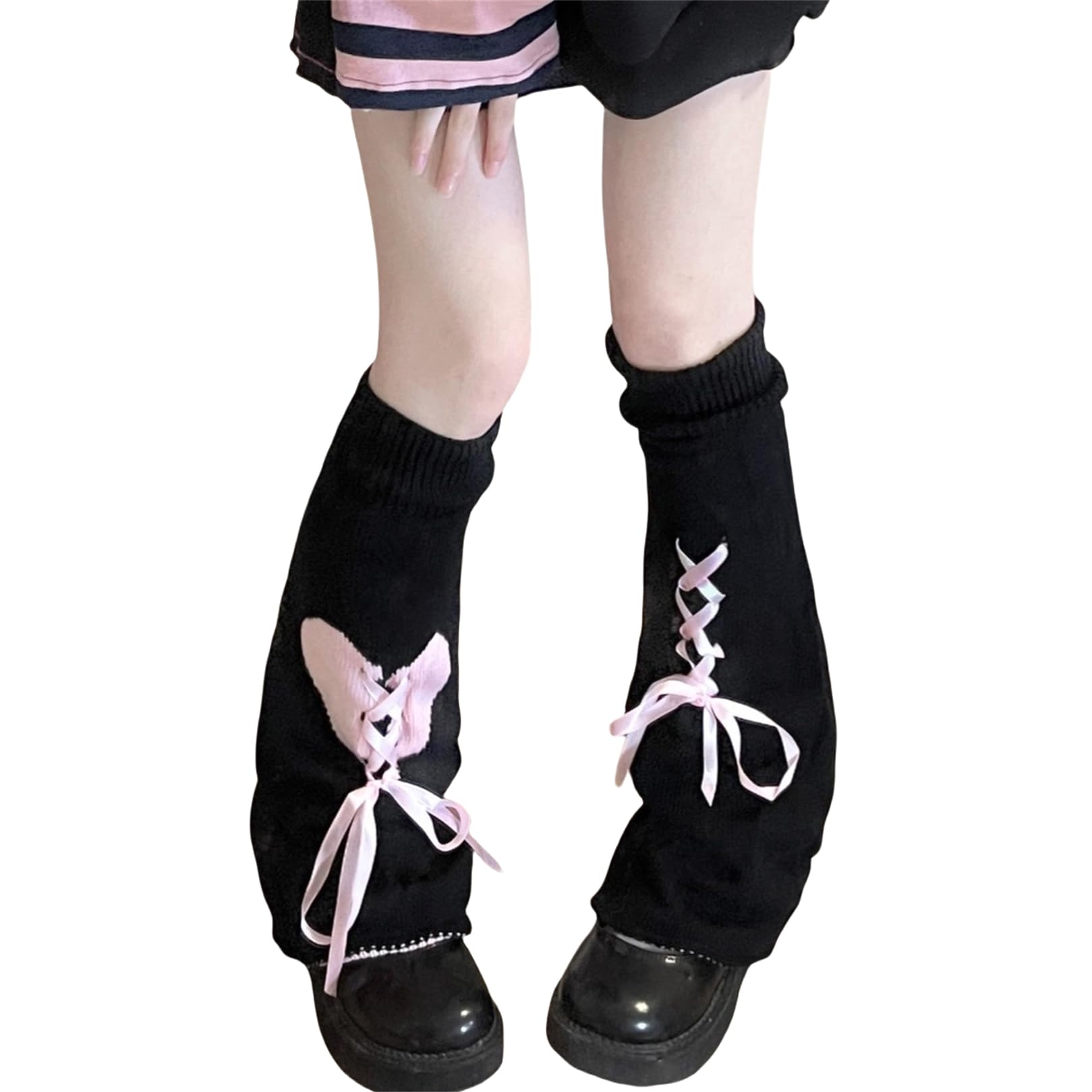 Goth Leg Warmers Women Japanese Gothic Y2k Harajuku Grunge Emo Punk 80s