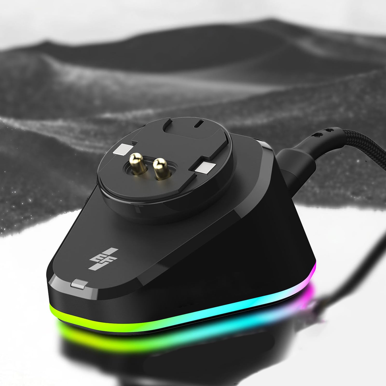 Gaming Ladestation für G502 / G502X / Auto Anschluss Doppel USB Hub Intelligente Beleuchtung Ladeadapter