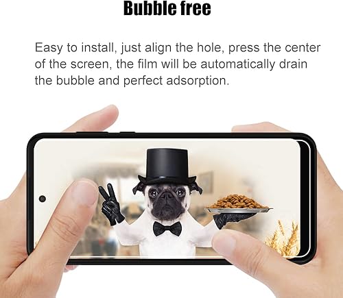 Miniatura 6 de [Paquete de 3] Protector de pantalla de vidrio templado compatible con Motorola Moto G 5G 2023 con película protectora 9H antiarañazos transparente