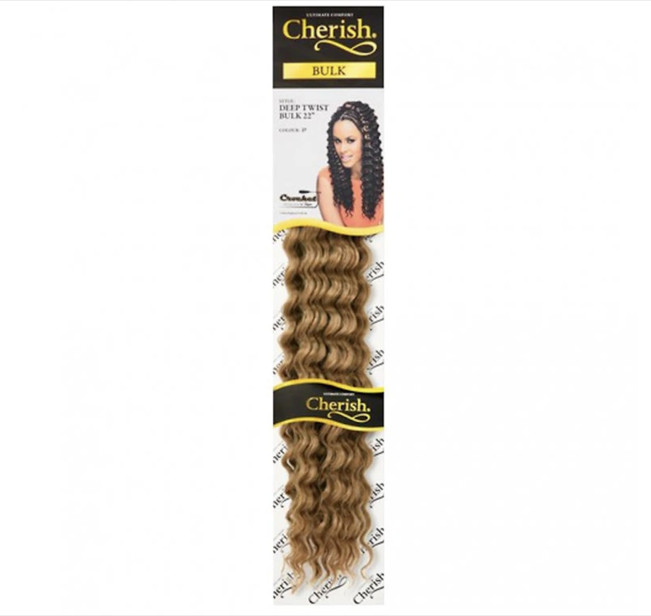 Cherish Deep Twist Bulk 20" (Braid, Crochet or PicK & Drop) Premium Hair Extension colour 27