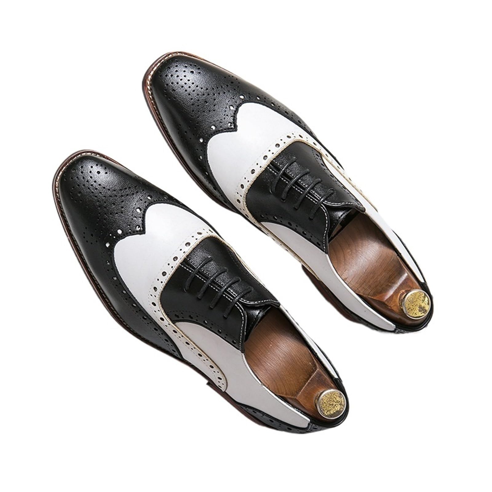 Scarpe Brogue Oxford Uomo Stringate Formali da Lavoro | Scarpe Oxford Brogue stringate uomo, Calzature formali da ufficio adatte per matrimoni cerimonie e uscite quotidiane