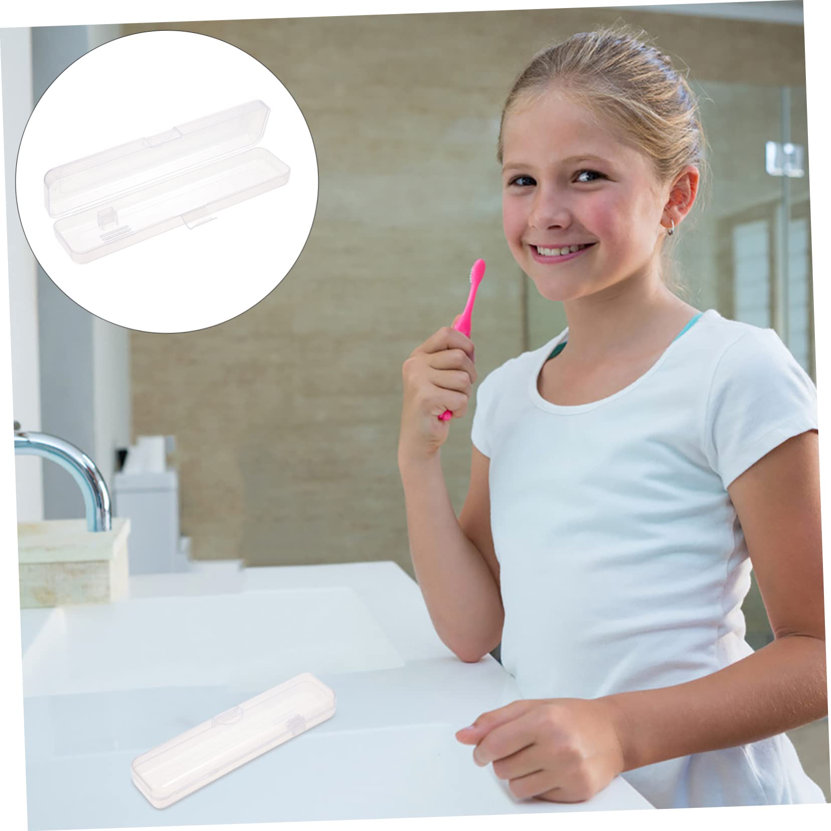 MAGICLULU 3 Set Scatola Per Spazzolini Da Denti Contenitore Per Spazzolini Da Viaggio Custodia Per Utensili Portatile Astuccio Per Spazzolino E Pettine Tazza Di Dentifricio Pp 3 Pezzi * 3