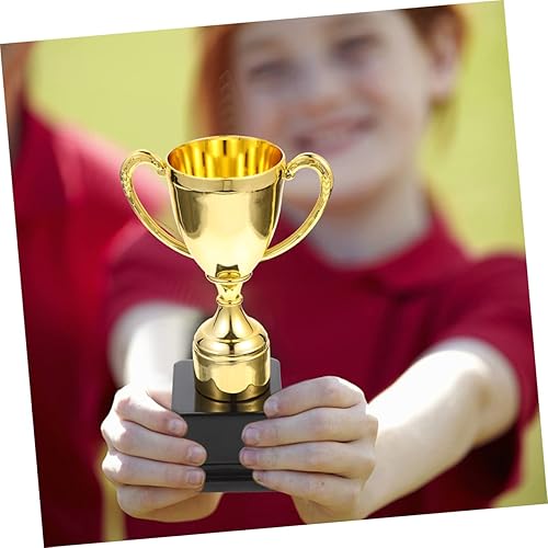 Miniatura 4 de Trofeos 3 unids Juguetes para Niños Decoración Oro Ganador Plástico Estrellas Oro Premio Niños Niños Pequeño Trofeo Personal