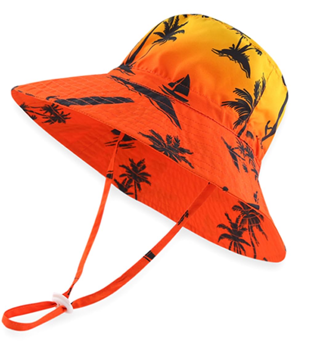 SWMSTUPF Baby Toddler Boys UPF 50+ Rashguard Set Swimsuit with Sun Hat Swimwear Bathing Suit for Beach Pool Sun Protection?Summer?9-18 Months?