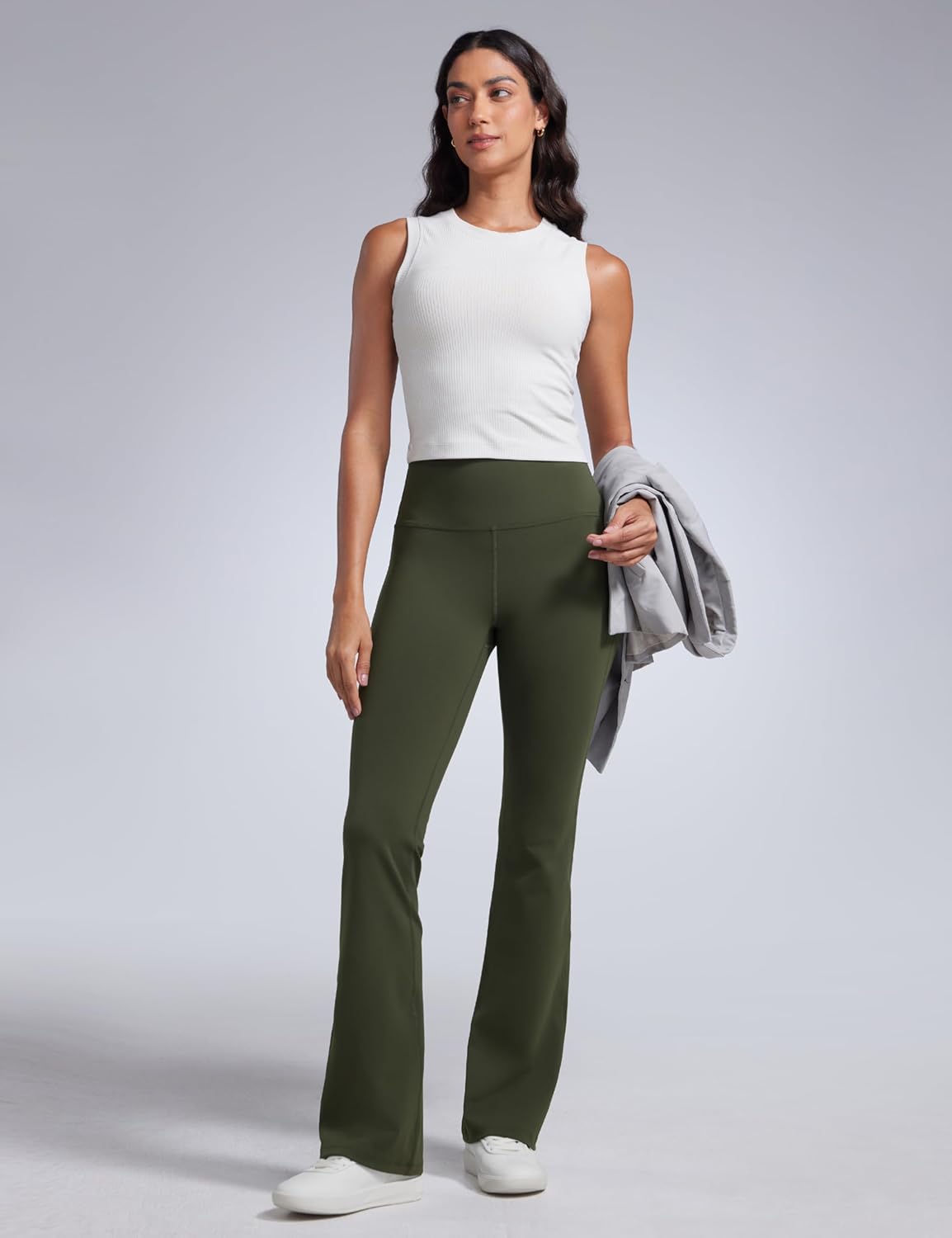 CRZ YOGA Women Butterbreeze High Waist Flare Pants 32'' - Casual Yoga Dress Bootcut Wide Leg - Image 3