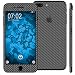 Produktbild PhoneNatic 2 x Carbonoptik-Folienset für Apple iPhone 7 Plus / 8 Plus grau Schutzfolien