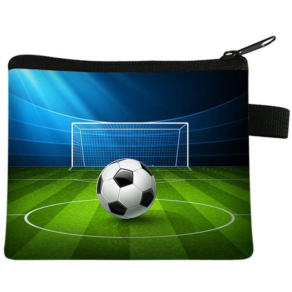 Sanfly Football Basketball Coin Purse Cute Headset Bag Small Purse Wallet Children's Cartoons Pattern Fans Teens Birthday Gift