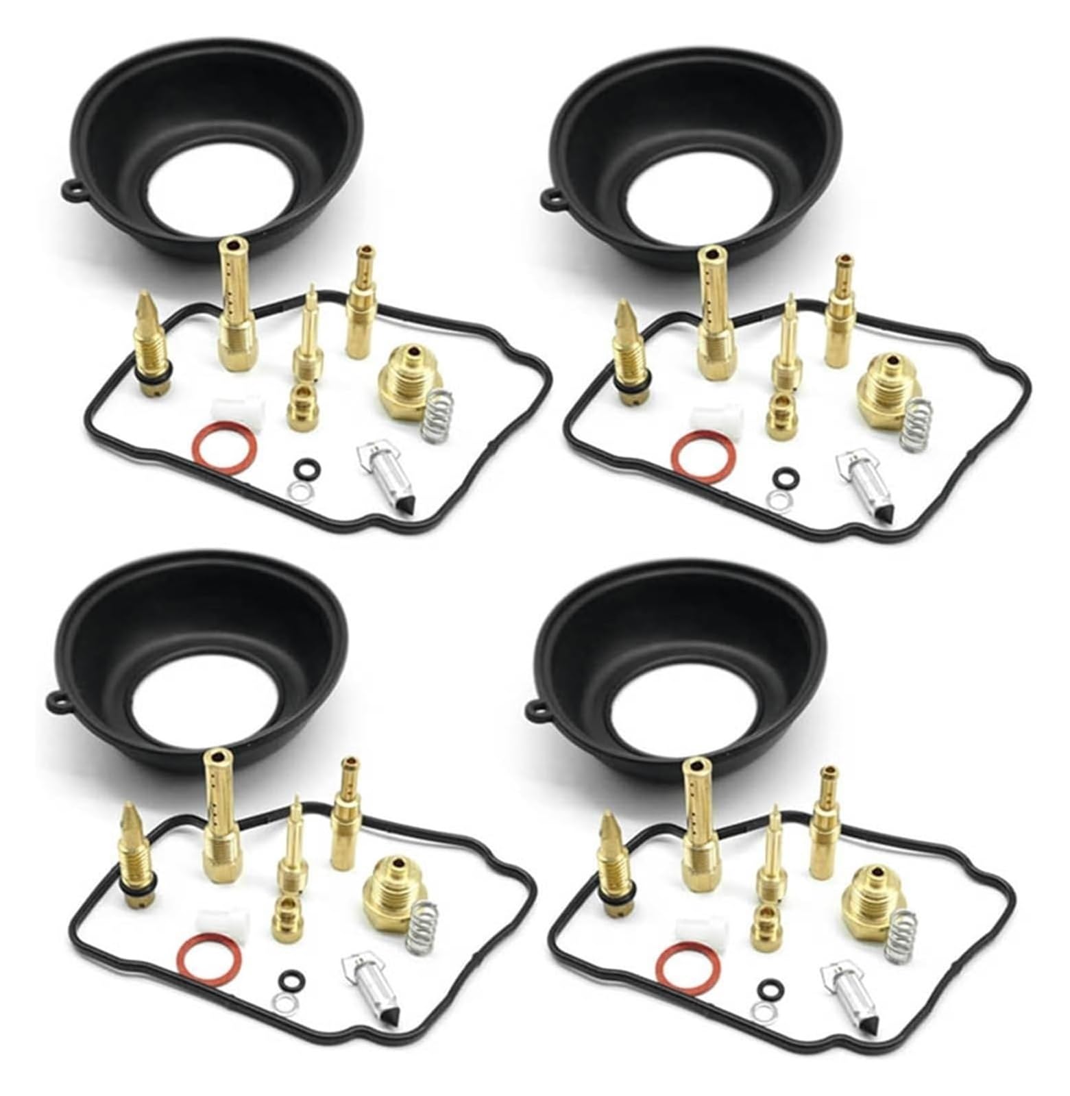 Kit De Reparación Carburador Motocicleta para CBR400RR NC23 1986-1989 Incluye 4 Juntas Membrana Diafragma Vacío para CBR 400RR Filtro De Aire