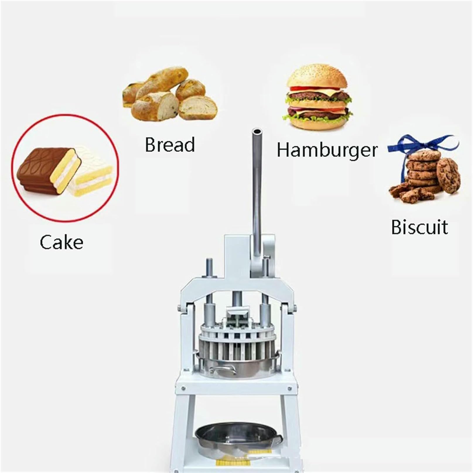 Cortador manual de rodillo de masa, divisor de masa comercial para pan y panadería para hacer galletas y pizzas