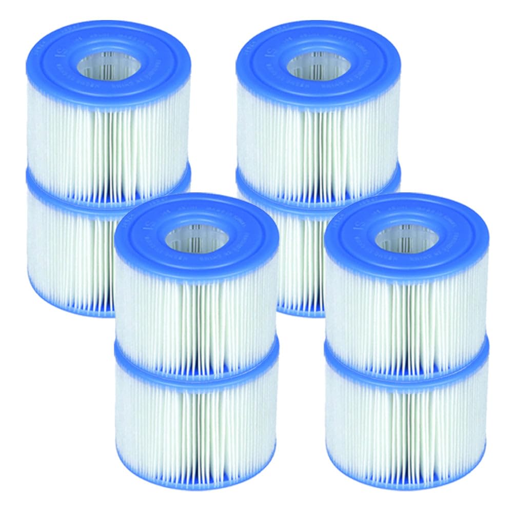 Intex PureSpa 29001E - Cartuccia di ricambio per filtri termali in carta Dacron tipo S1, per vari modelli PureSpa, confezione da 16