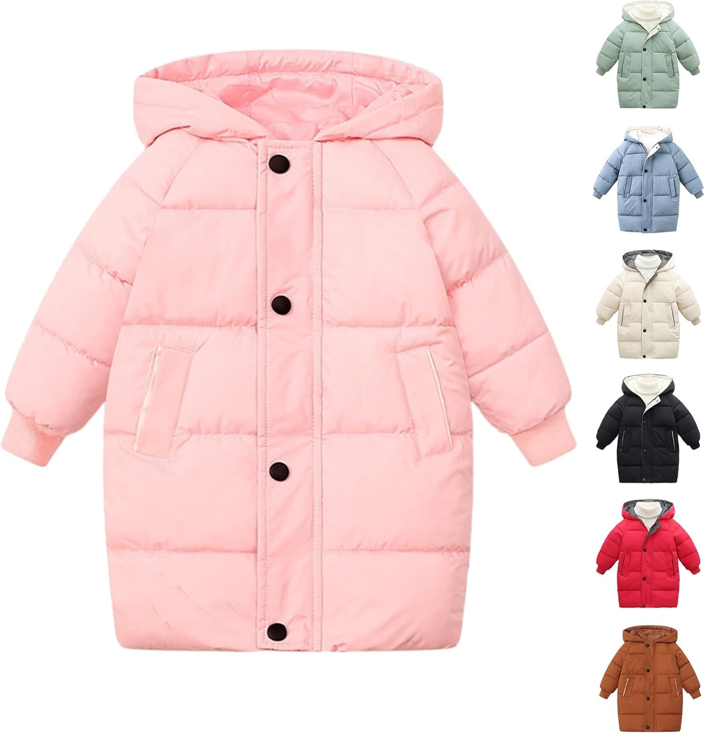 Wintermantel Für Mädchen - Dicke Steppjacke Mit Daunen-Füllung