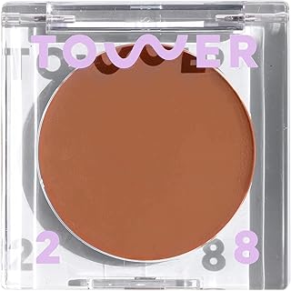 Tower 28 Sculptino Cream Contour - Foolproof Cream Bronzer Contour - Natural Face Sculpting Matte Bronzer Balm - Vegan, Everyday Face Makeup for Sensitive Skin - Light Medium Neutral (0.16 oz)