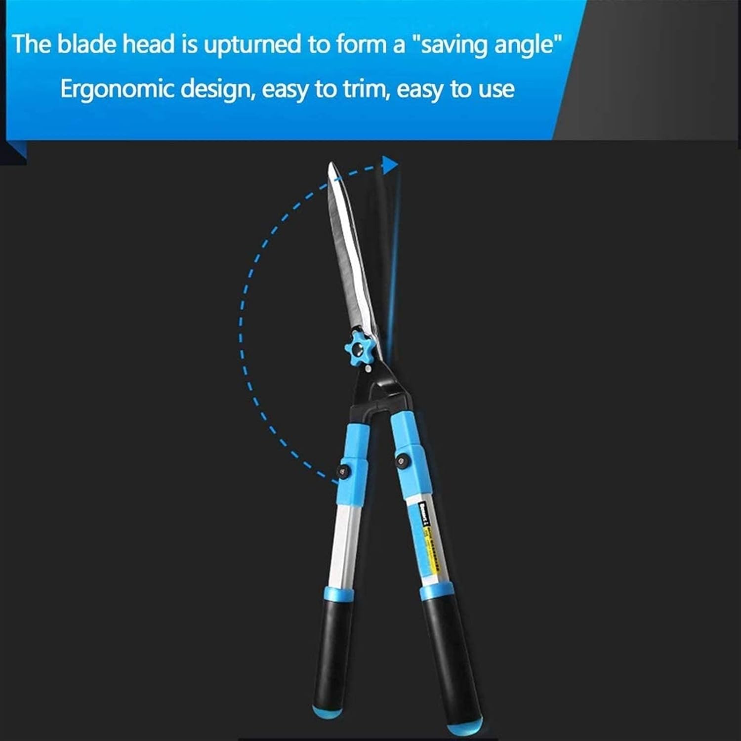 Handheld Extendable Garden Shears Telescopic Thick Branches Lopper with Wavy Blade Fruit Tree Pruning Shears Labor Saving Gardening High Branch Hedge Trimming Borders Al,