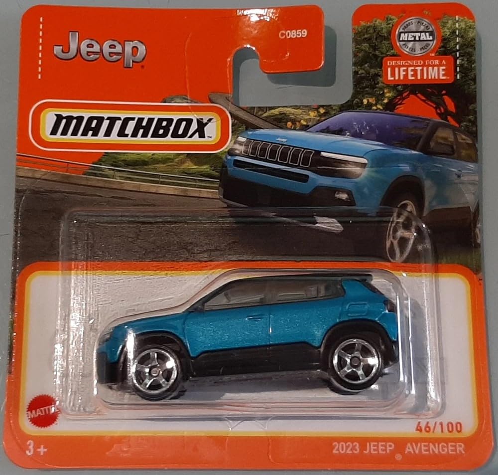 Amazon.com: Matchbox 2024-2023 Jeep Avenger [Metalflake Aqua