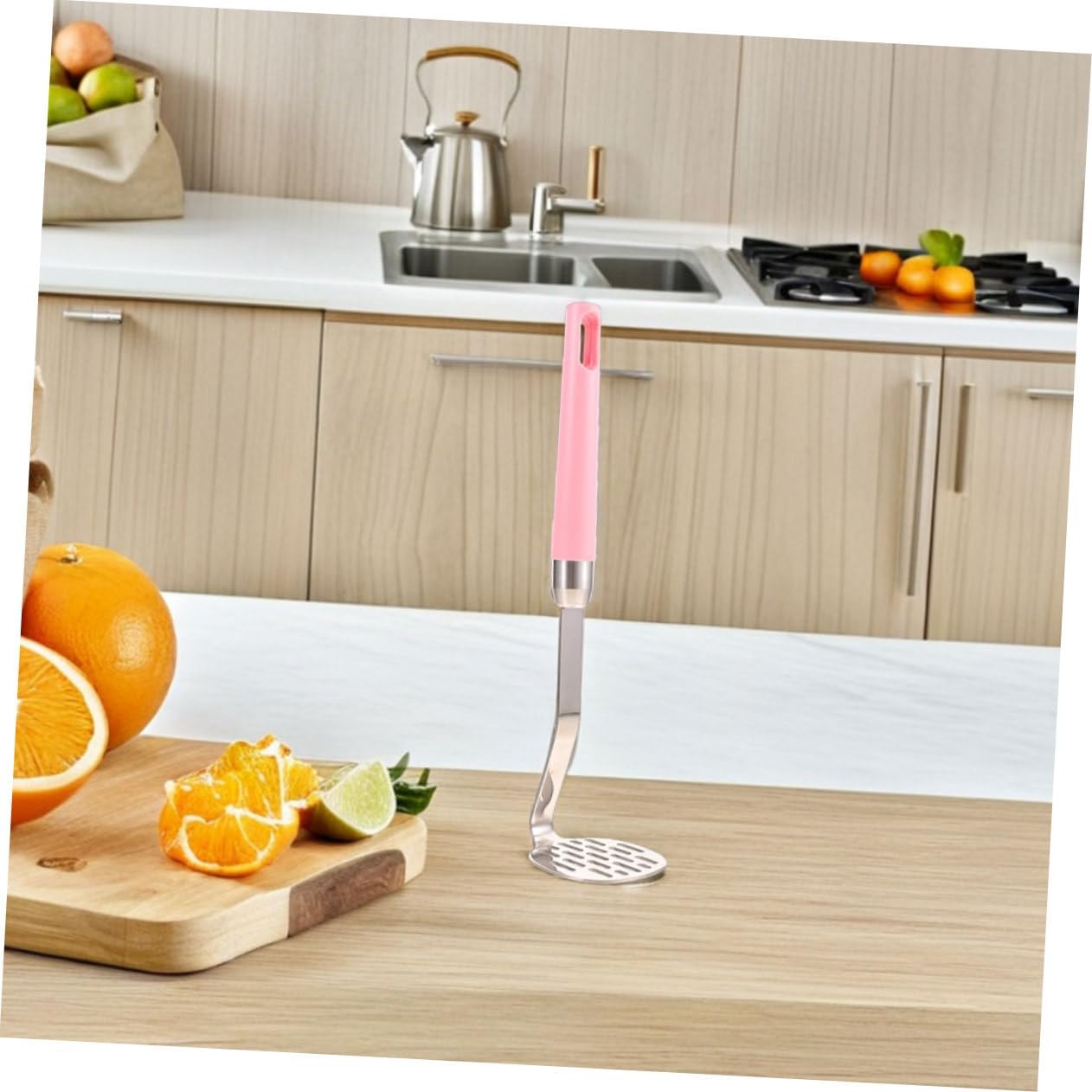 2pcs Multi-hole Potato Masher Stainless Steel Manual Press for Potatoes Heavy Duty Vegetable Masher Tool for Mashing Fruits Vegetables