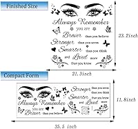 Vista 7 de Calcomanías de pared de vinilo – Calcomanías de pared con cita motivacional para dormitorio, sala de estar y comedor, decoración del hogar