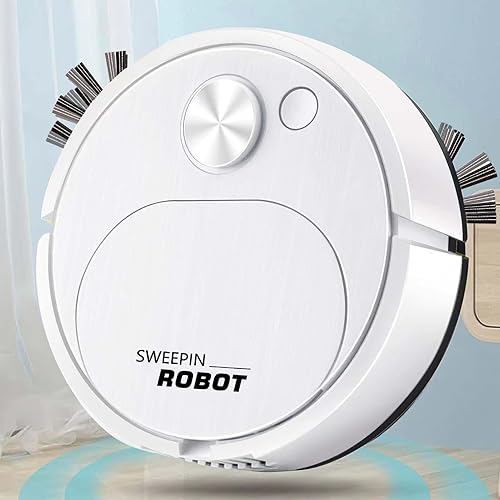 Miniatura 3 de CENRF Robot aspirador, máquina automática de limpieza de suelos ABS, robot de trapeador de carga automática duradero, robot limpiador de pisos con