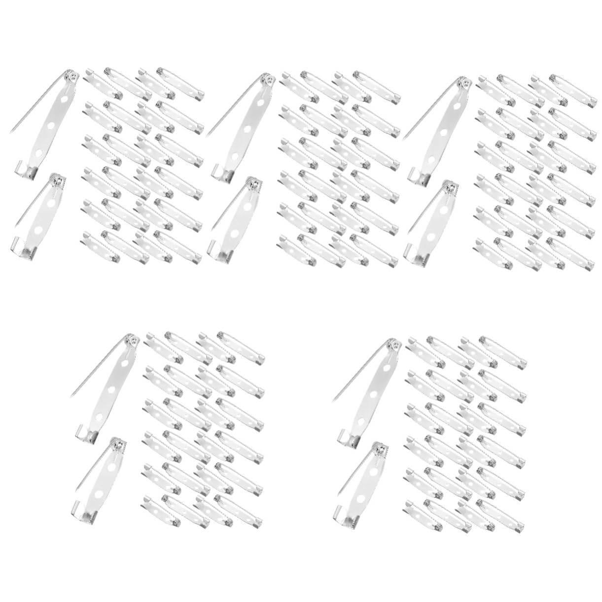 TEHAUX 5 Ensembles Épingler Bricolage Robe Artisanat Épingles pour Goupilles De Sécurité Épingle De Sureté Accessoires Pince À Linge Épingles À Épingle De Sûreté Métal 100 Pièces * 5