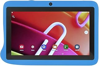 ASHATA 7 Inch Tablet Blue, 4GB RAM 128GB ROM, HD IPS Screen, Octa Core CPU, Dual Camera, WiFi, Kids Tablet with Long Battery Life and Eyes Protection (Blue)