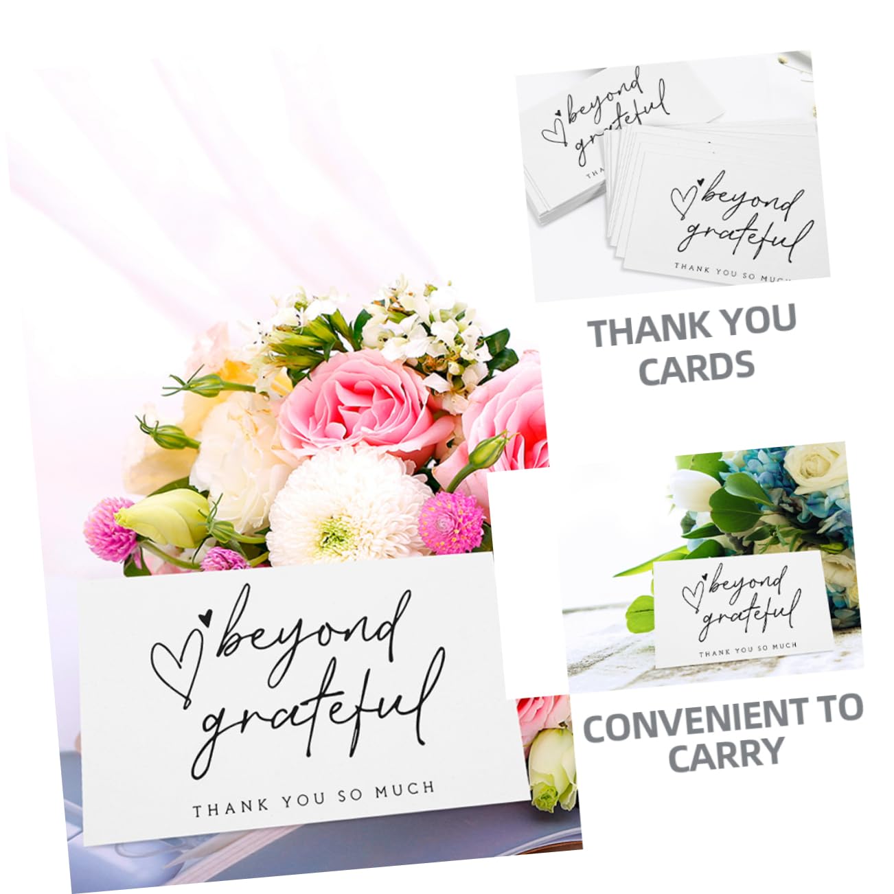 OSALADI 4 Sätze Danke Dir Karte Elegant Grußkarten Papa Pop Lustig Alle Retro -wertschätzungskarten Danke Du Blumen- Isst Begrüßen Dankeschön-karten- Papier 150 Stück * 4