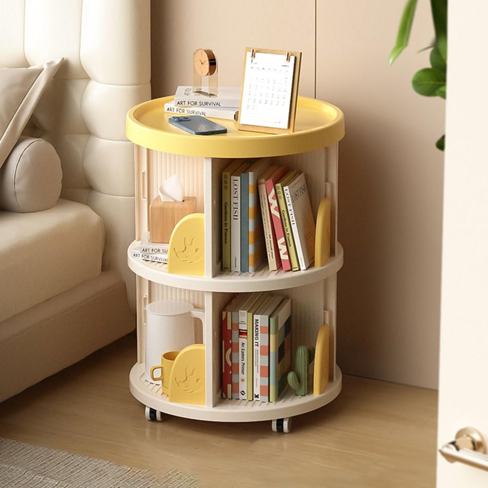 Generic Roterende boekenplank toren 360 graden draaiende Generic Roterende boekenplank toren 360 graden draaiende
