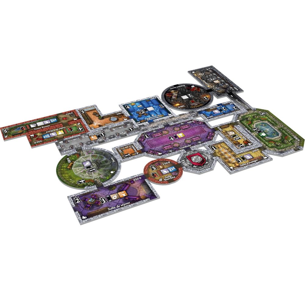Lucky Duck Games Castles of Mad King Ludwig, Bleu, Marron, Rouge, Blanc