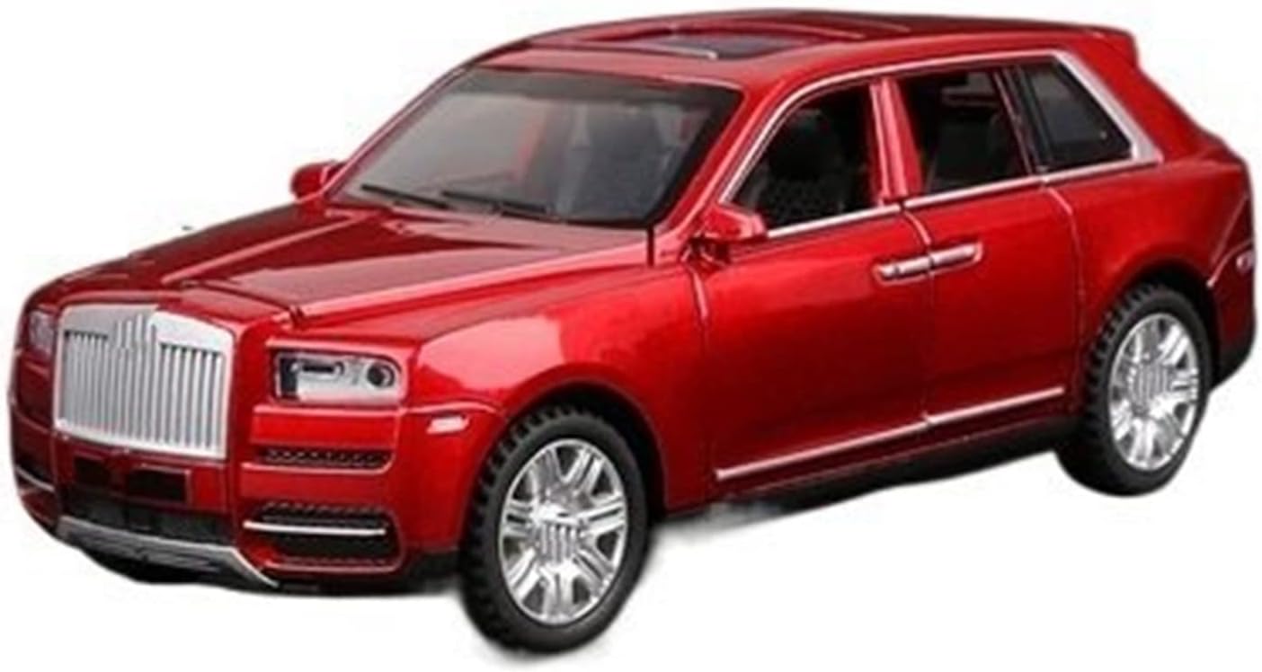 Classic Alloy Car Model Diecast Metal Model 1:32 for Rolls Royce Cullinan Metal Body Plastic Interior(Black)