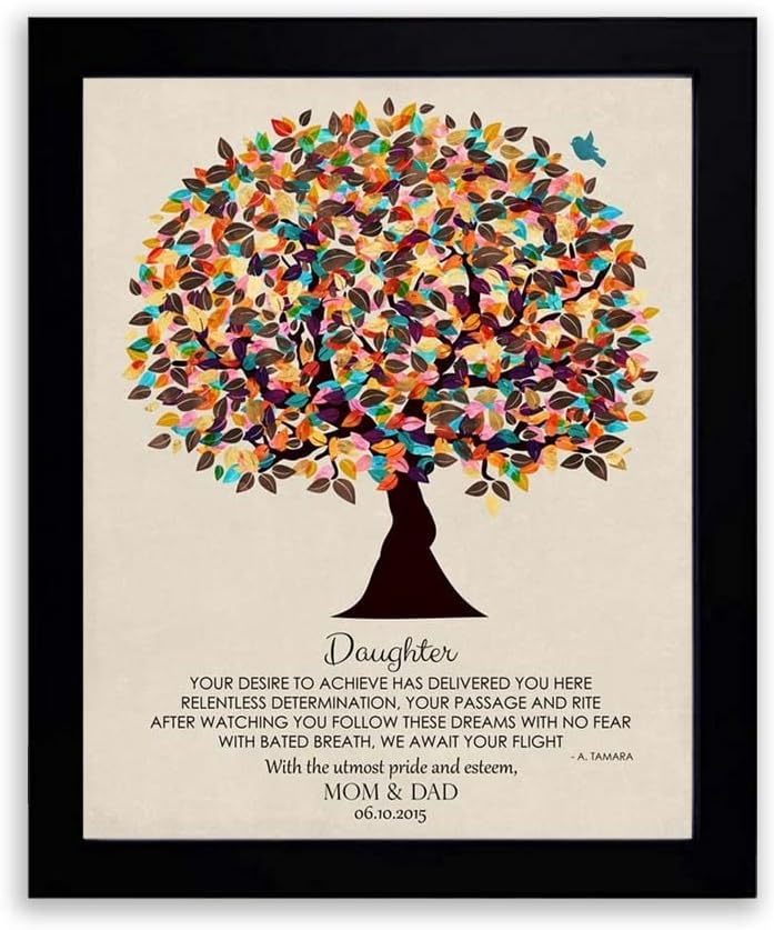 Lucky Tusk Your Desire To Achieve Poem Personalized Gift For Graduation From Parents Gift Daughter #1310,