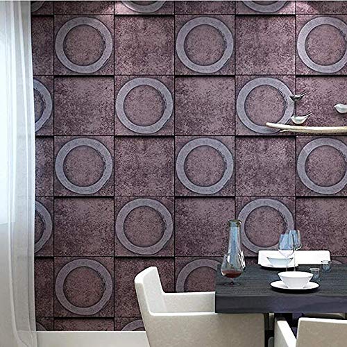 Fond d'écran papier peint style industriel vintage 3D trompe l'œil pour bar et restaurant