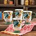 The Pioneer Woman Rose Shadow 18-Ounce Latte Mug Set, Set of 4