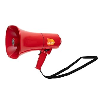 メガホン拡声器 Amazon | 拡声器メガホンハンドスピーカー ポータブル拡声器