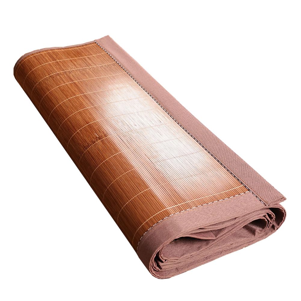 HYQOUKLR Rattan Mat Bed, Bamboo Summer Sleeping Mat Foldable With Pillowcase Multiple Sizes(80cmx190cm)
