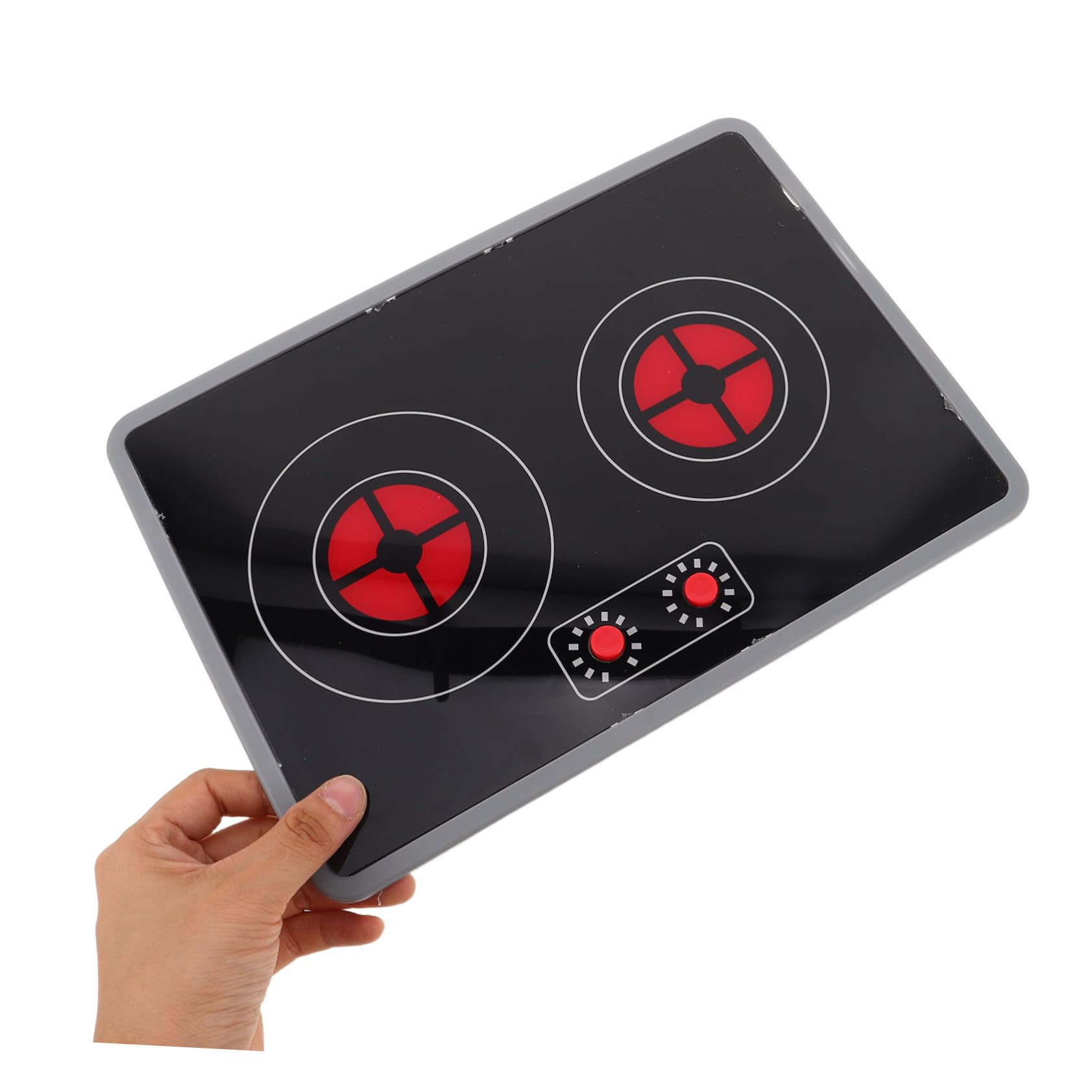 3 Accessori Gioco Cucina in Plastica Resistente con Piano Cottura Induzione Elettronico Lavello Quadrato e Rubinetto con e Suoni Realistici Giocattolo Portatile per Bambine