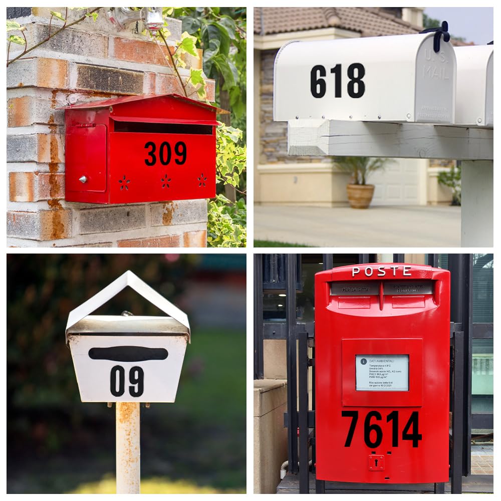 HLIWS 6 Feuilles D'autocollants De Chiffres Colorés, Autocollants De