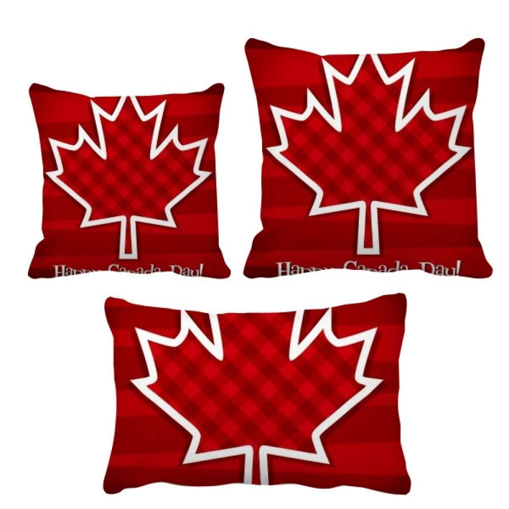 Coussin feuille d'érable pour soulager le dos sur un fauteuil avec motif canadien élégant