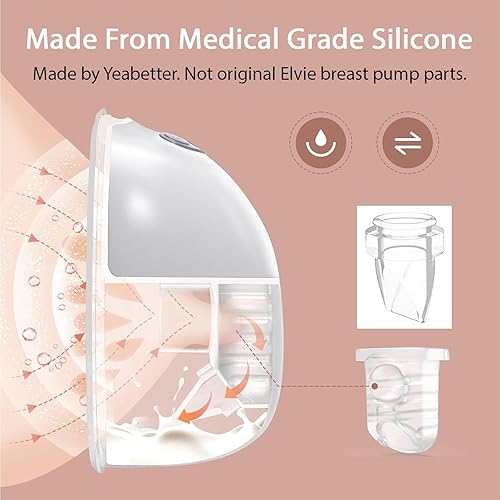 Miniatura 2 de LOZAEVE Paquete de 2 válvulas de pico de pato y 2 paquetes de diafragma de silicona compatibles con S18 S21 S23 S23 sacaleche portátil, piezas de