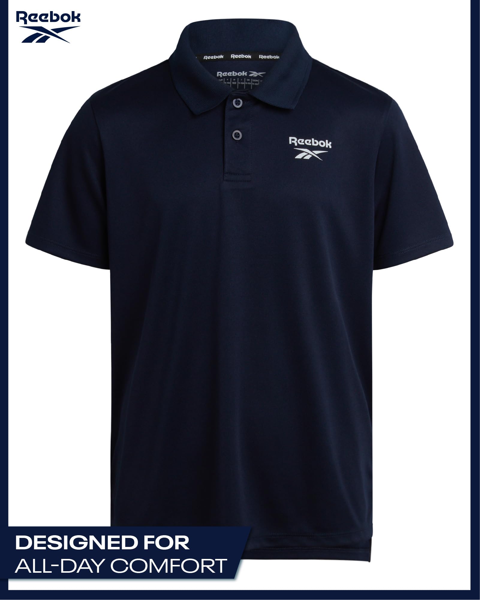Reebok B Perf Golf Polo 1pk Camisa de Golf Niños (Pack de 1)