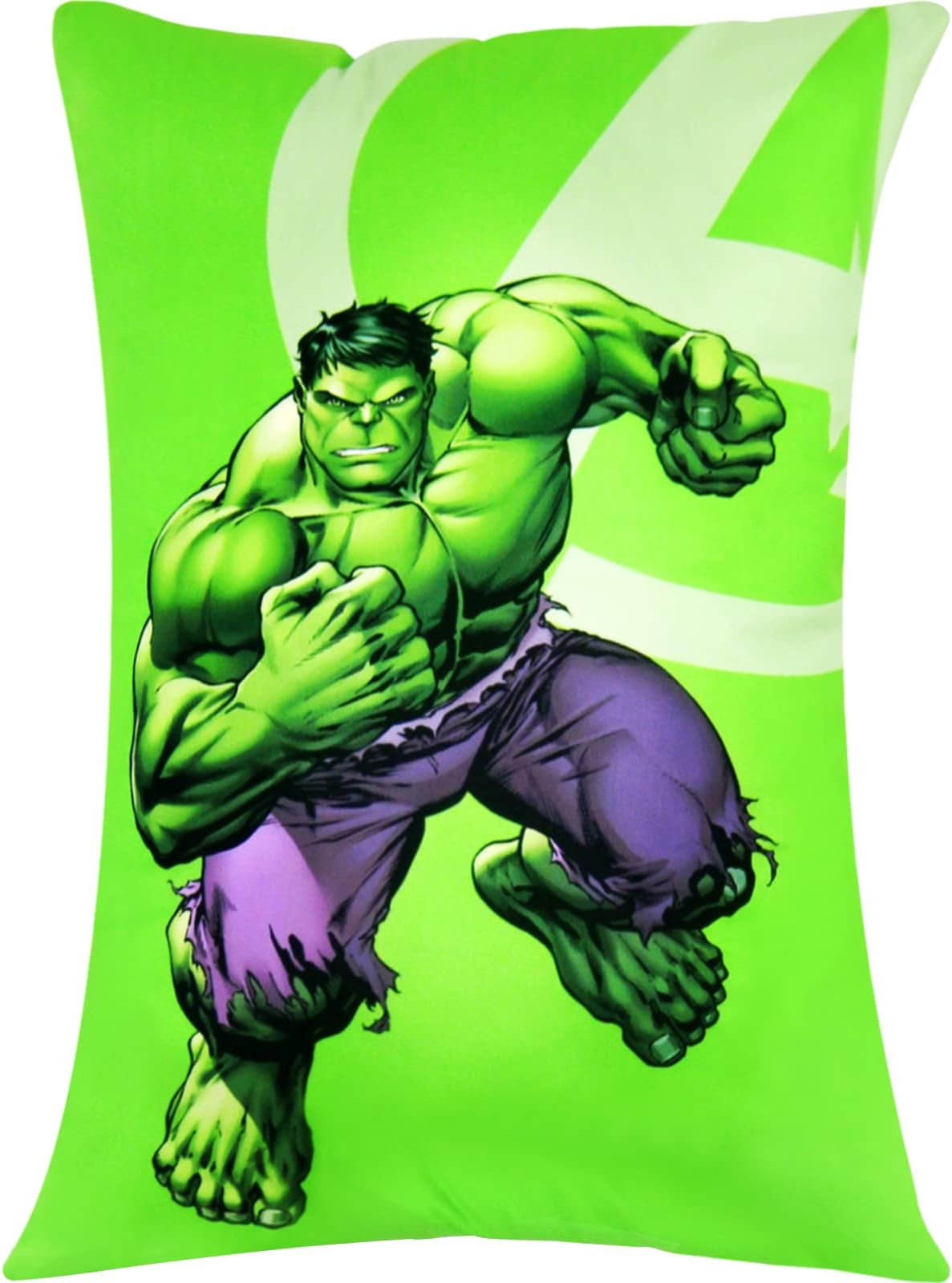 16"x 24" F005 Incredible Hulk Pillow Cover Avenger Cushion Cover for Sofa Home Car Decorative Pillow Zipper Pillowcase