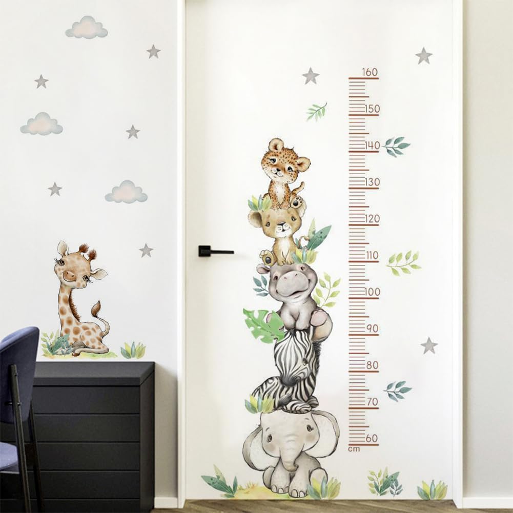 Metro da Parete per Bambini Grafico di Crescita adesivo Tabella Altezza Wall Stickers