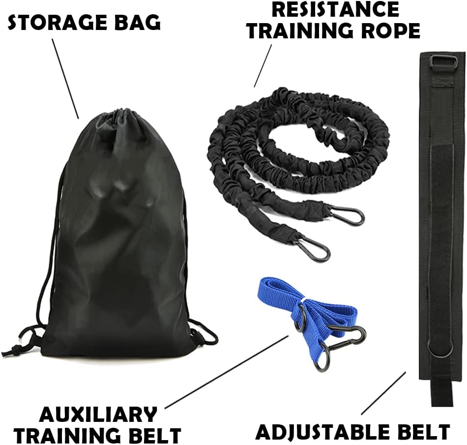 Flexible Sport Training Bungee Resistance Speed Band, Basketball and Football All Sports Exercise Equipment Improve Speed, Strengthen Jump Higher Moveable Quickly Training