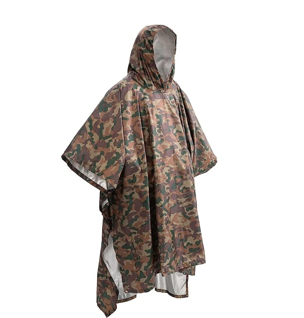 IRYZE Impermeabile Poncho Impermeabile Mimetico Impermeabile Impermeabile Da Esterno Impermeabile Da Uomo Poncho Da Moto Da Donna Poncho Impermeabile